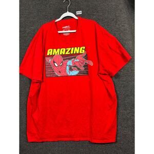 Nightmare On Elm Street Amazing Spiderman Unisex Size 4X T-Shirt Red